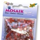 61101 Мозаика"Тон.с блёсткам" 5х5мм, 700шт,розовый
