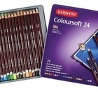 0701027 Набор цветных карандашей Coloursoft 24цв в метал.уп DERWENT																										