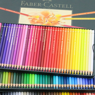 110013 Художественный набор с цветными карандашами POLYCHROMOS, набор цветов, в деревянном пенале, 120шт							