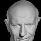 Голова Римлянина, гипс(арт.10-112) 25*25*60см.

