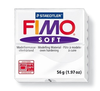 8020-0 Fimo soft, 56гр, белый
