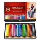 3725 Набор цветных карандашей акварельных Koh-I-Noor "Mondeluz" 36 цв в металле