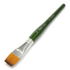 344020 Кисть синтетика "Creative" плоская,ручка короткая, цвет изумруд. №20

