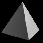 Правильная пирамида, гипс (арт.30-308) 14см.

