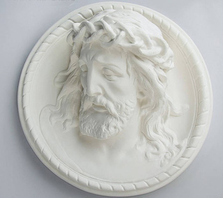Иисус барельеф, гипс (арт 80-851) 35х35х15 см