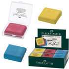 Ластик-клячка Faber Castell формопласт 40*35*10 мм. ассорти, пластик. контейнер. 127321

