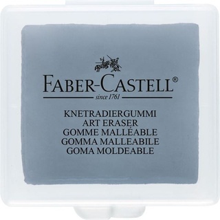 Ластик-клячка Faber Castell формопласт 40*35*10 мм. серый, пластик. контейнер 127220
