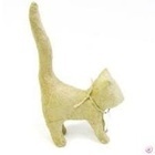 Фигура папье-маше мини кошка /дл.хвост 9,3*3,5*16,5см  AP129																										